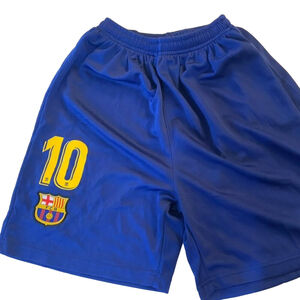 Vintage Barcelona Nike football shorts #10 Messi ⚽️ Small boys